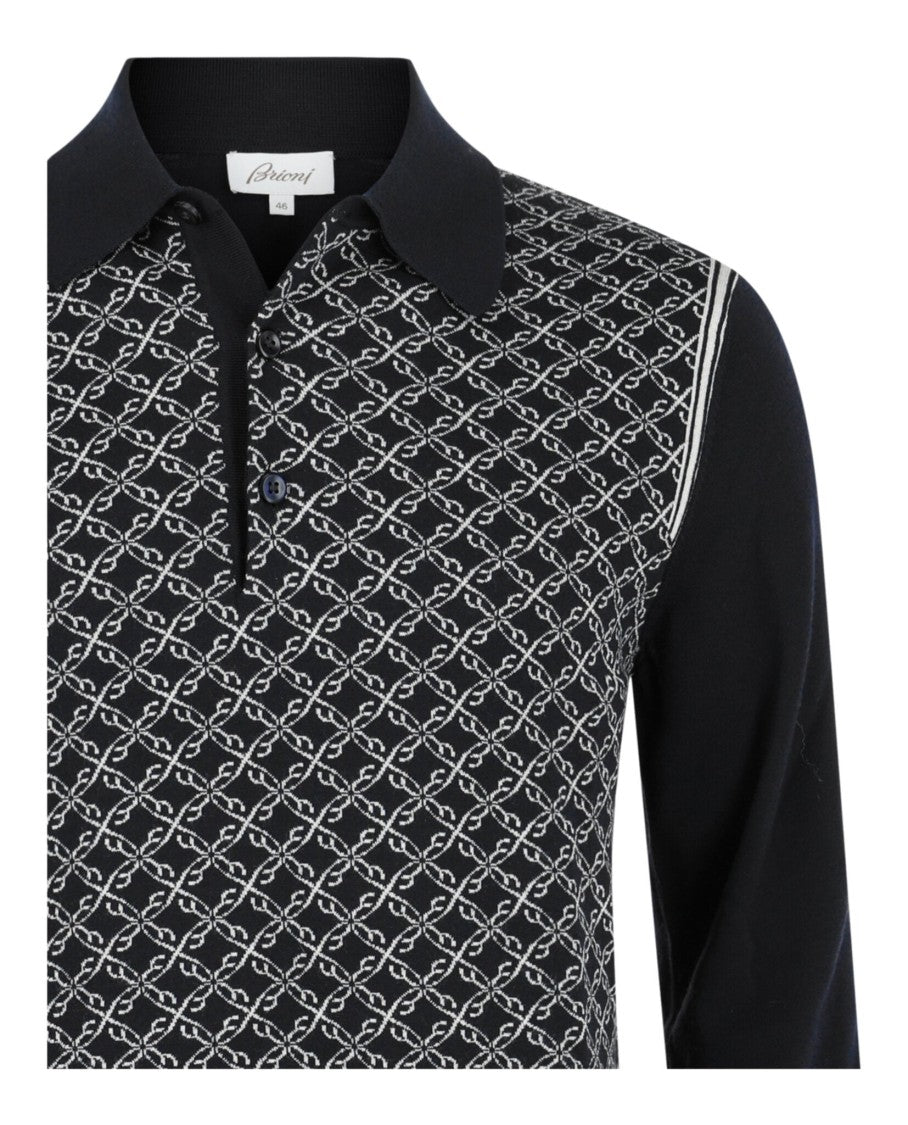 Brioni Long Sleeve Polo
