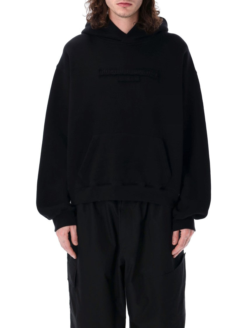Alexander Wang Distressed Logo Hoodie