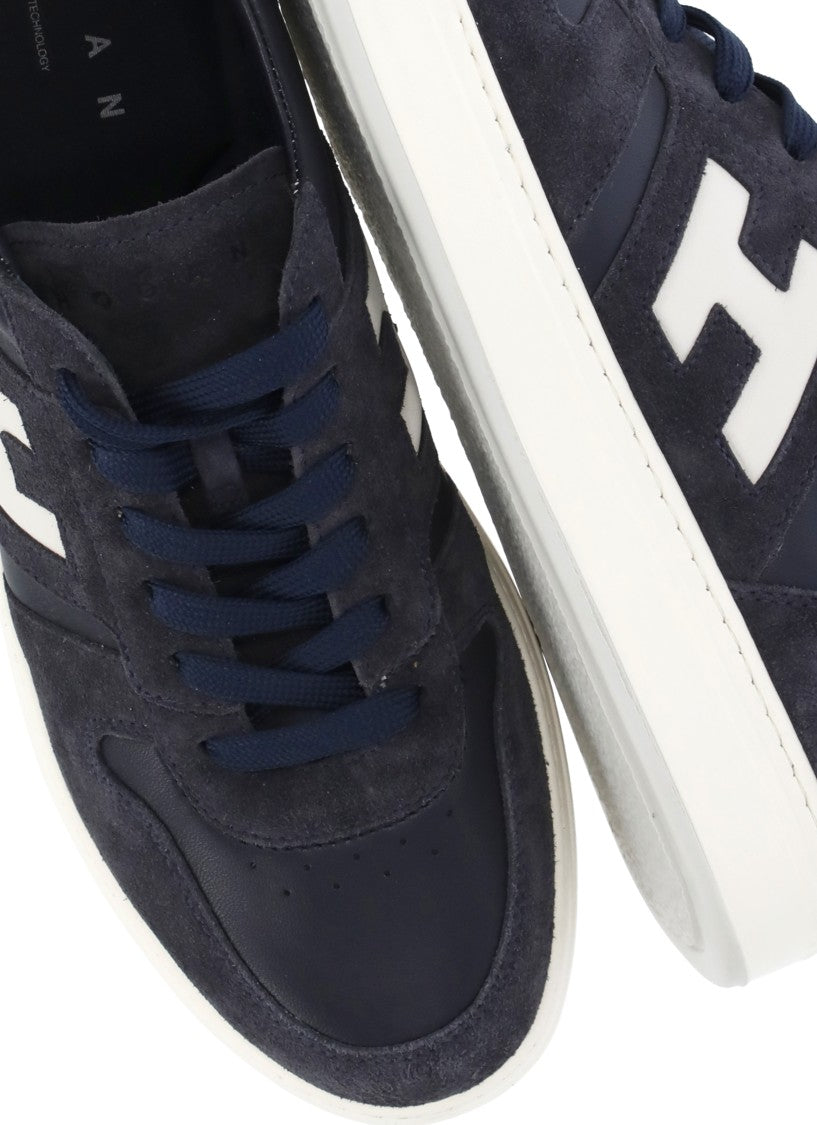 Hogan Blue H-Tv White Iconic Sneakers