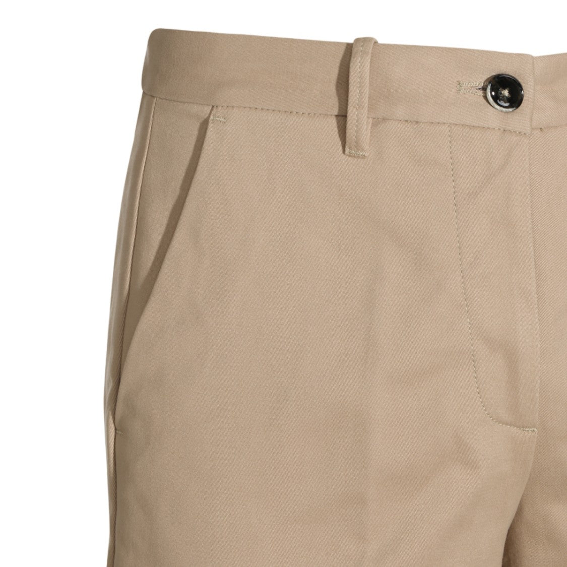 Nine In The Morning Tailored Buttoned Flap Pockets Straight-Leg Pants