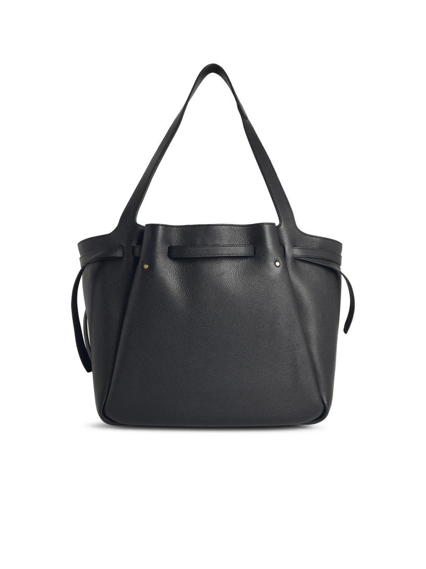 Tory Burch 'Shopping Romy' Black Leather Bag