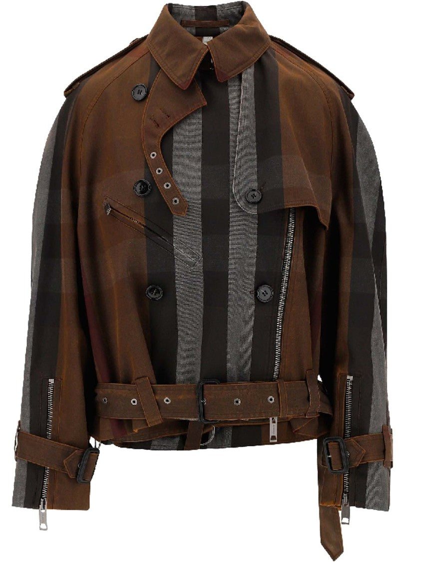 Burberry Brown Biker Jacket