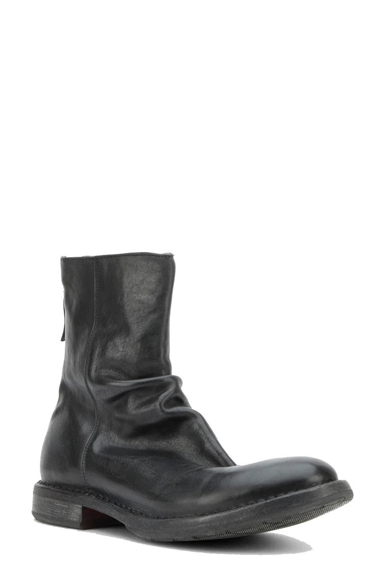Moma Black Leather Boots