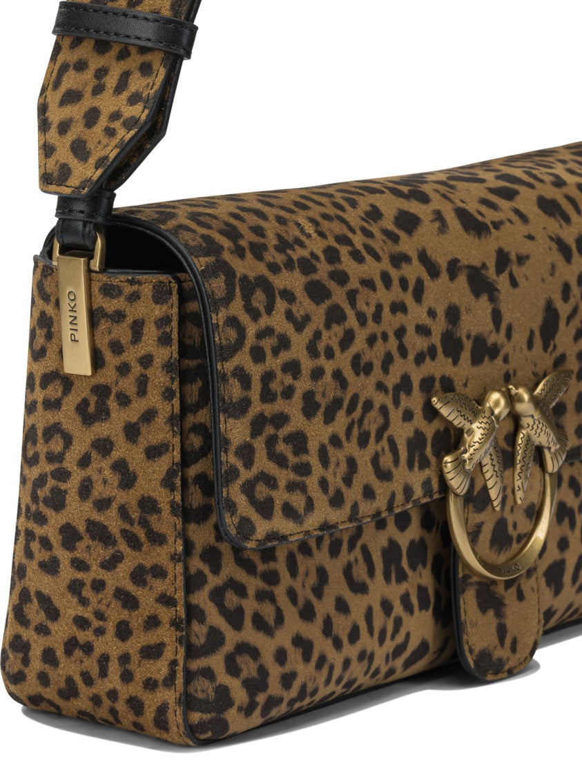 Pinko Leather Shoulder Bag