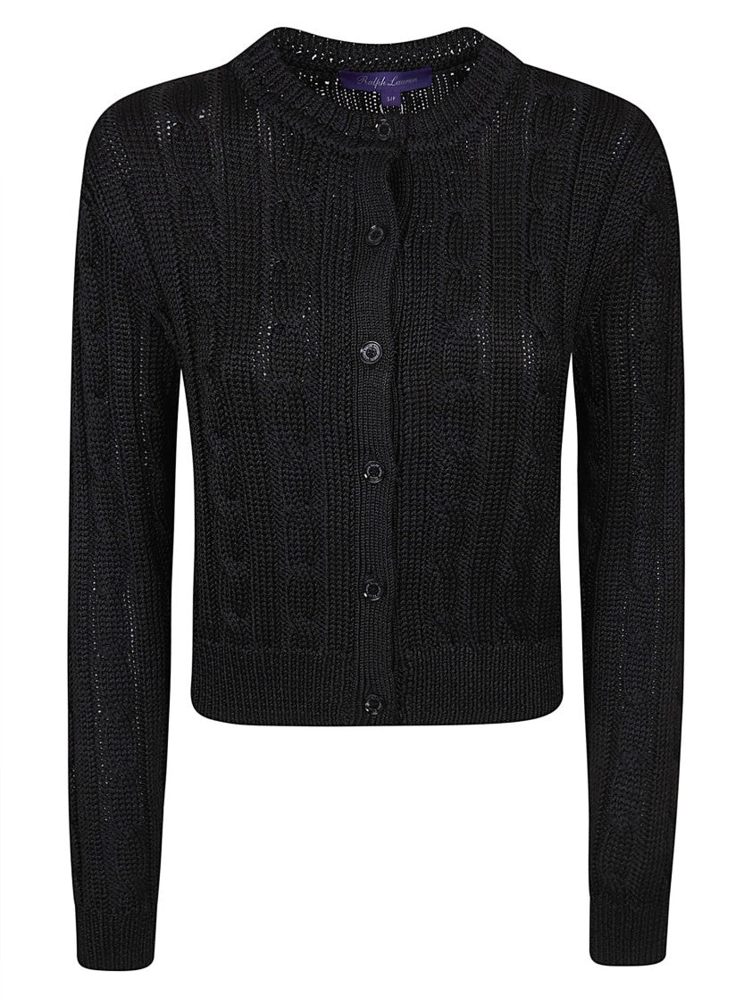 Polo Ralph Lauren Cropped Button-Up Sweater