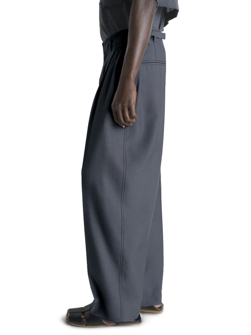 Lemaire Pleated Tailored Trousers With Wide Leg Cut