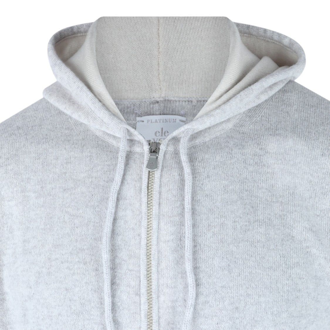 Eleventy Zip-Up Hoodie Sweater With Soft Knit Texture