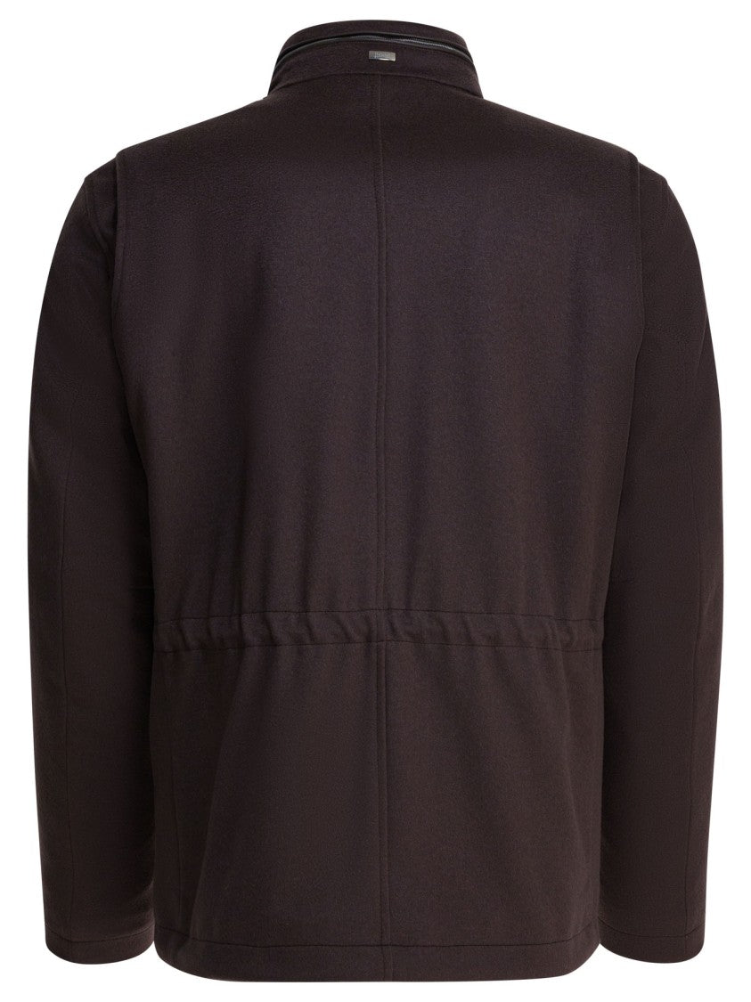 Herno Wool And Cashmere Short Coat