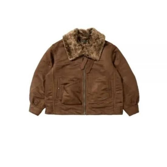 Engineered Garments Relaxed Fit Jacket With Plush Fur Collar And Zipper Closure