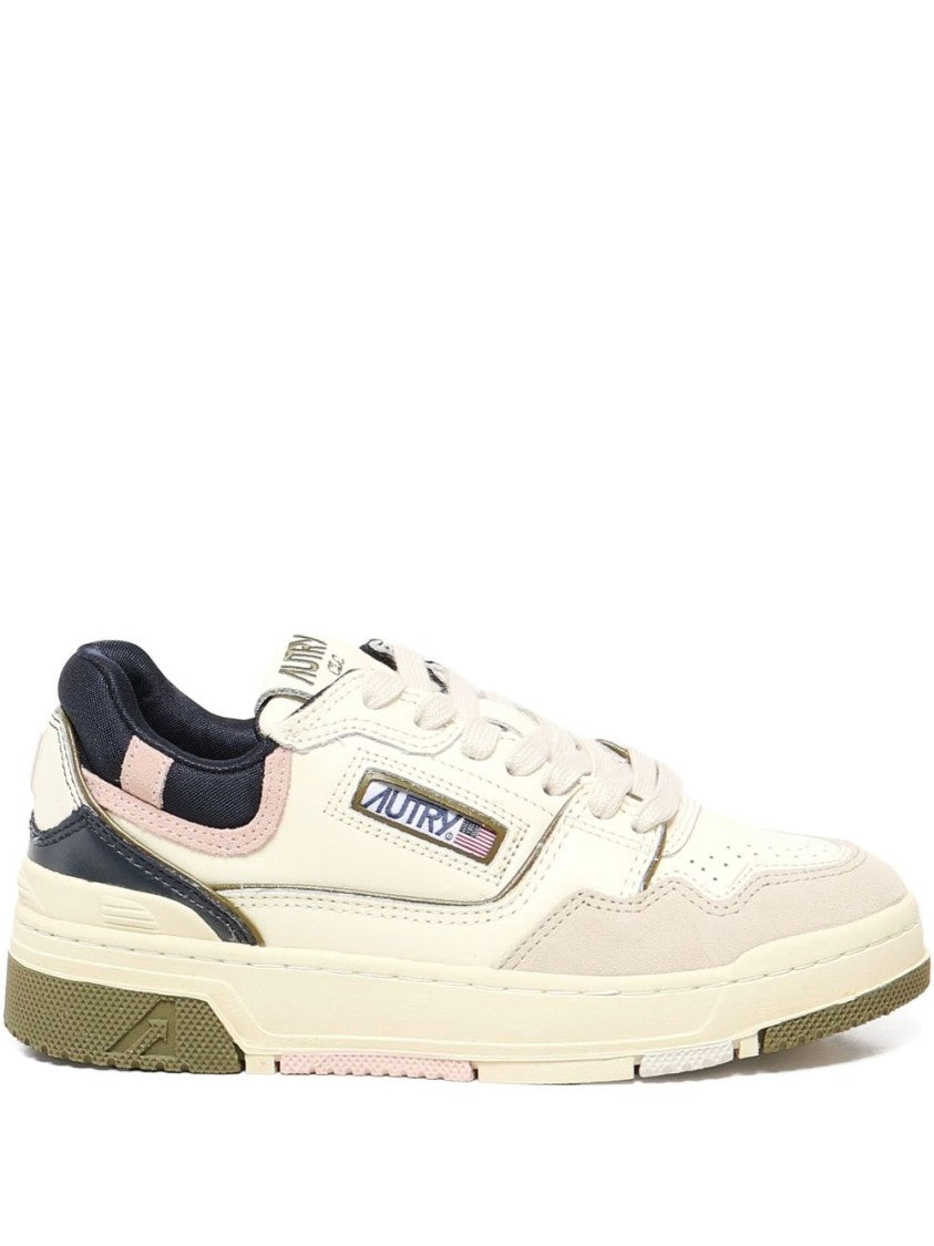 Autry Low Profile Multicolour Sneakers With Suede Inserts