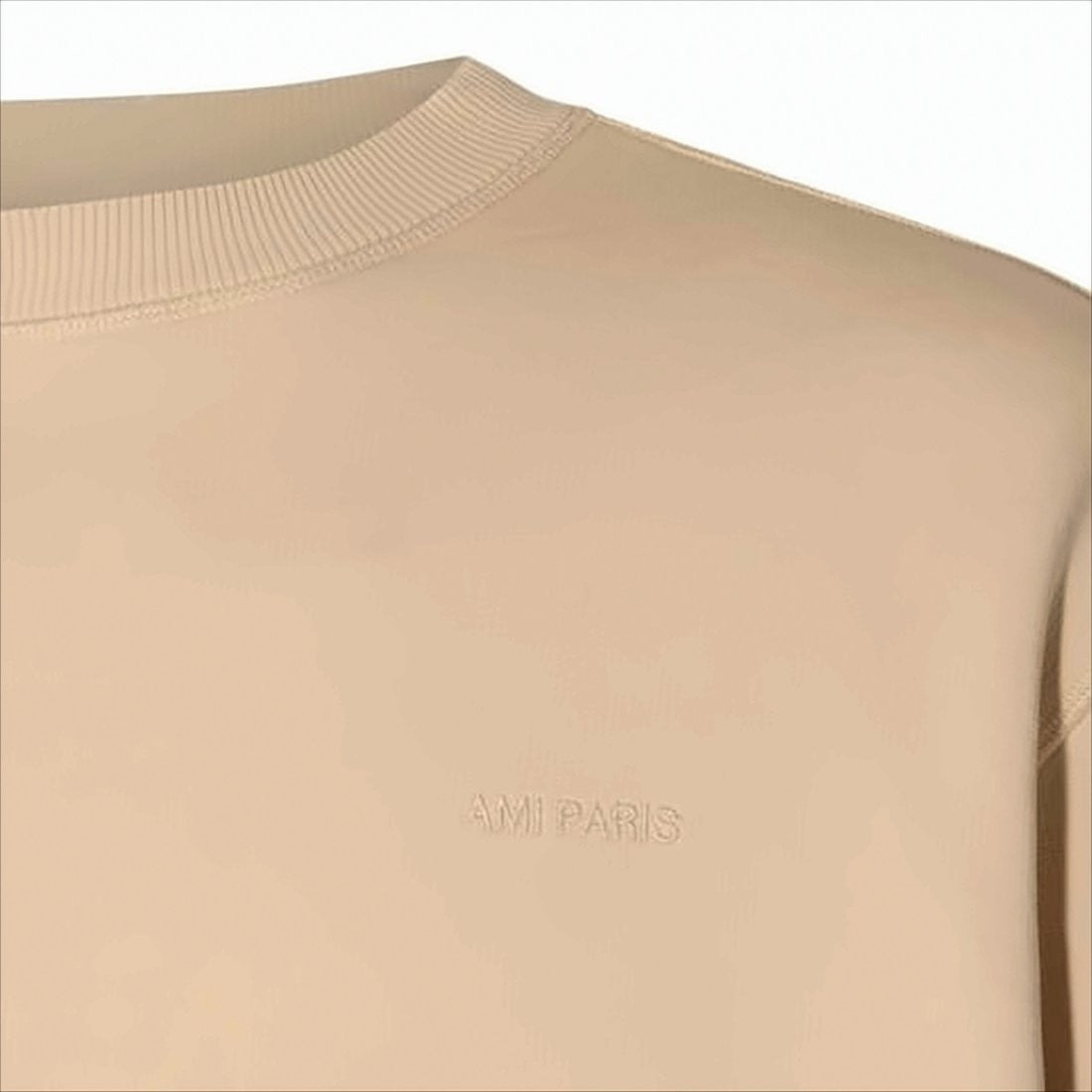 Ami Long-Sleeve Top With Ribbed Cuffs