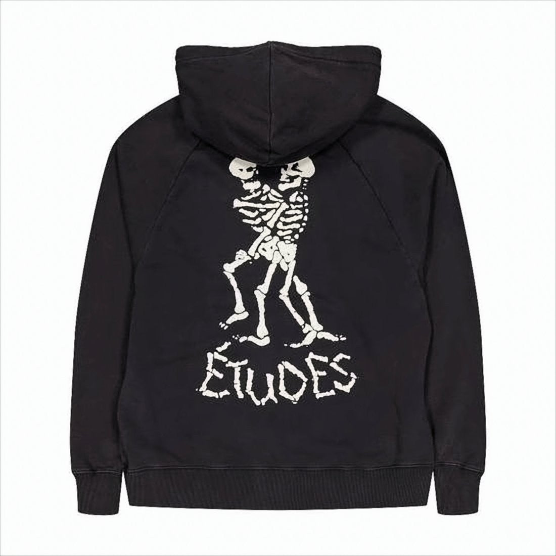 Études Bone-Graphic Hooded Sweatshirt With Kangaroo Pocket