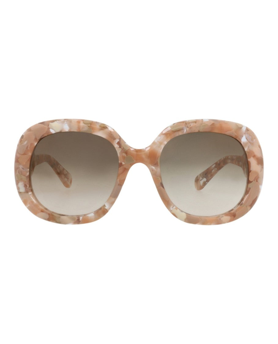 Chloé Square-Frame Sunglasses In Recycled Acetate With Gradient Lenses