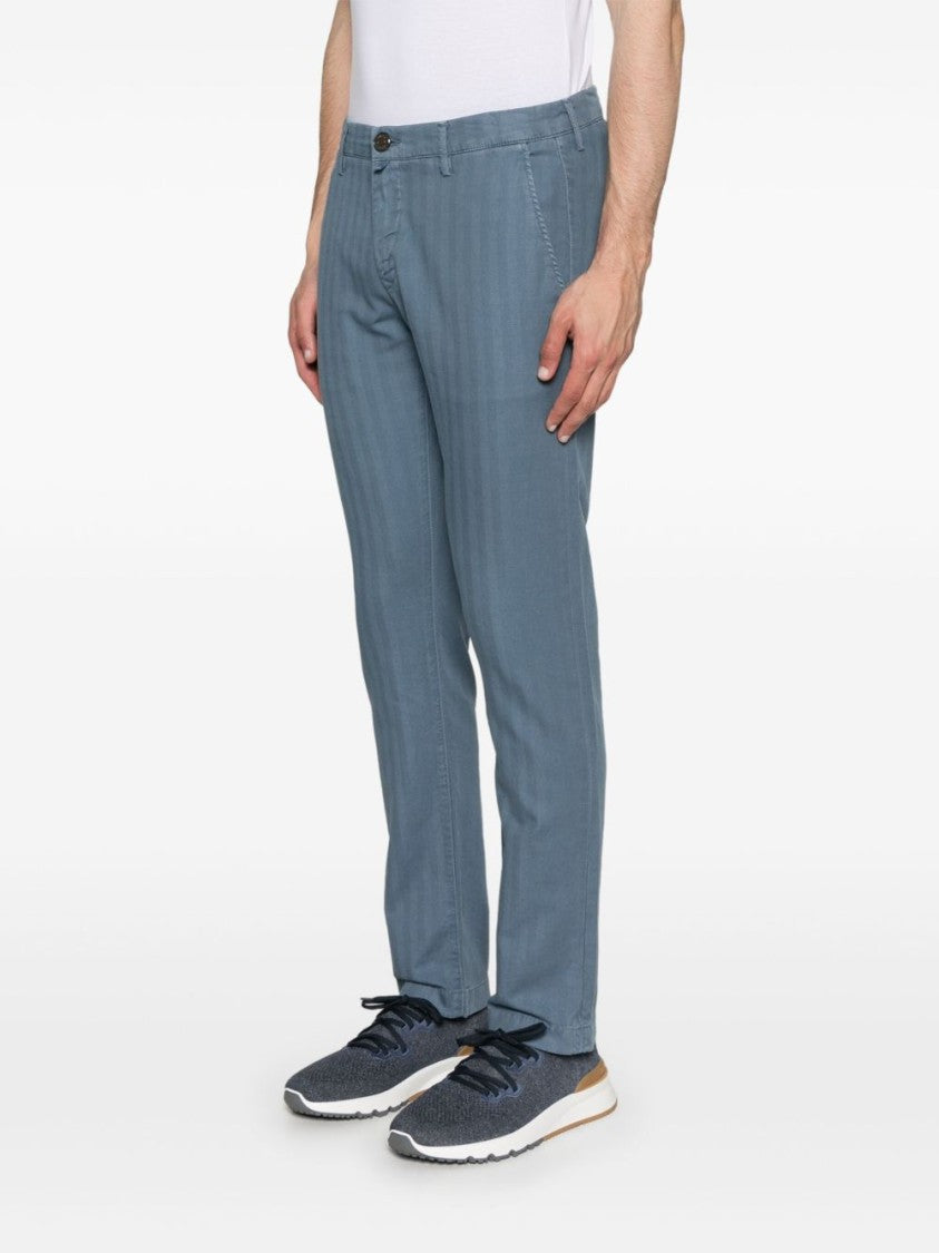 Jacob Cohen Indigo Blue Denim Jeans With Classic Design