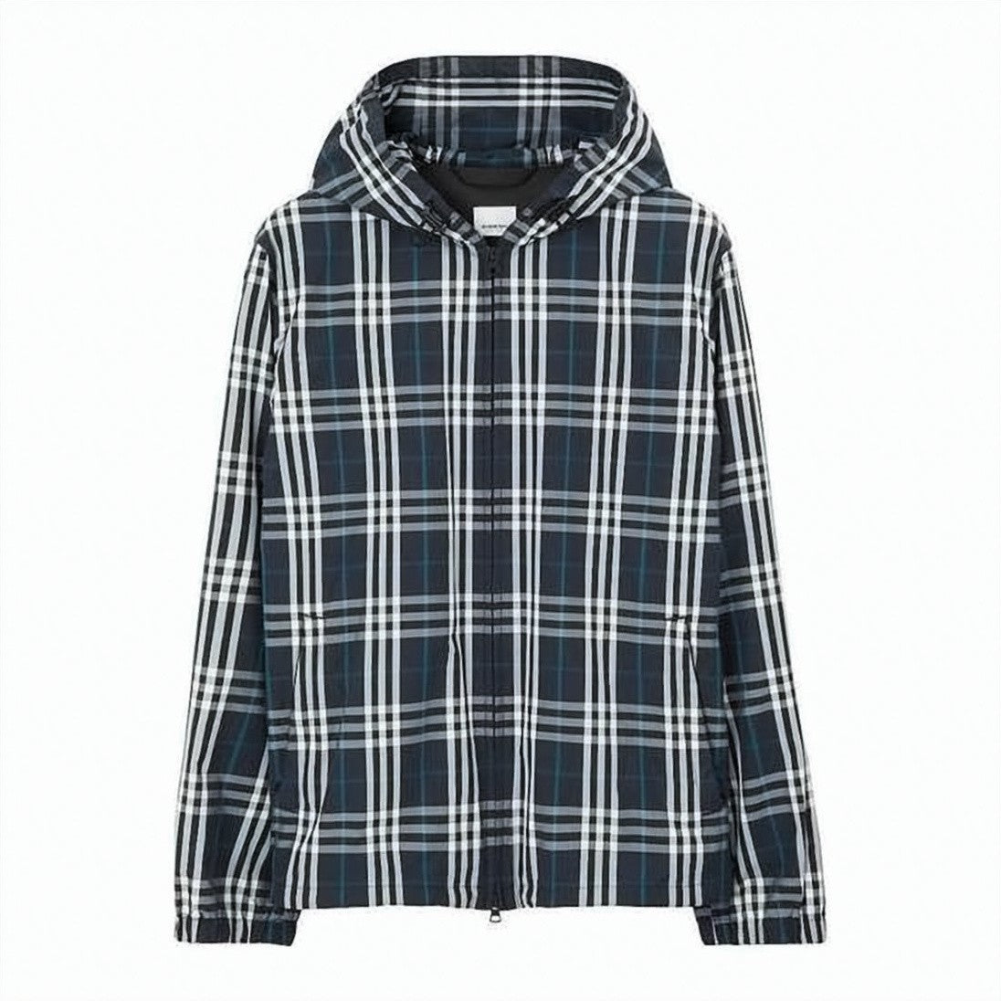 Burberry Hooded Plaid Jacket