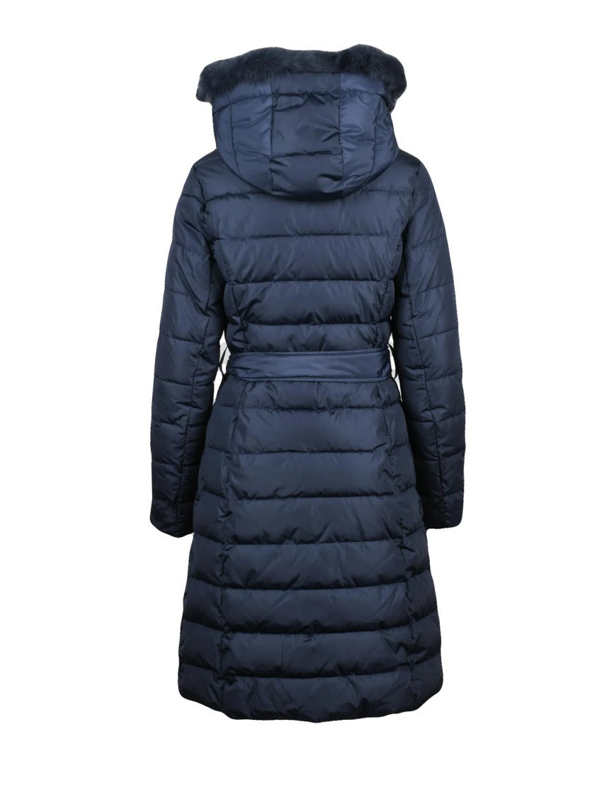 Liu Jo Multicolor Long Fitted Polyamide Down Jacket