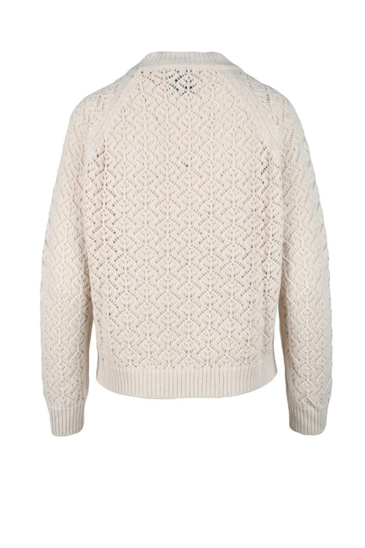 N.O.W. Andrea Rosati Cashmere Blend Sweater - Cream