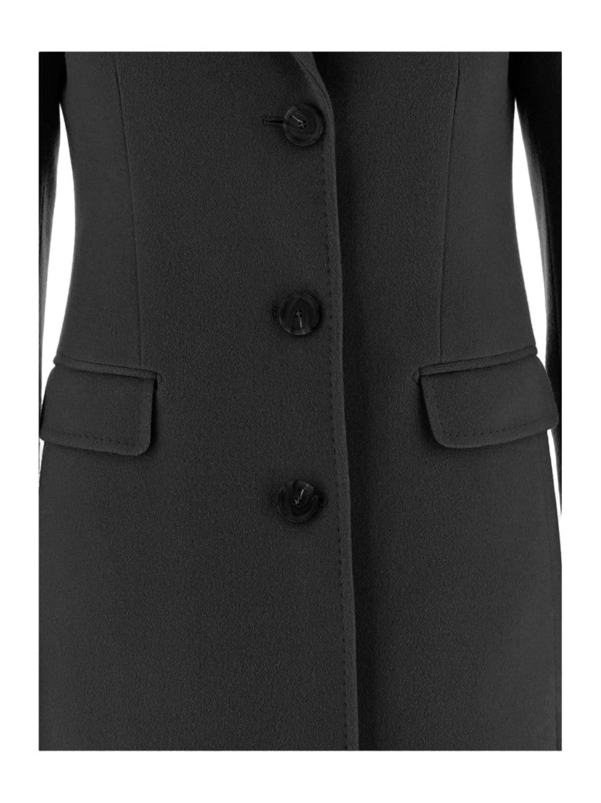 Tagliatore Sophisticated Single-Breasted Cashmere Coat With Tailored Silhouette