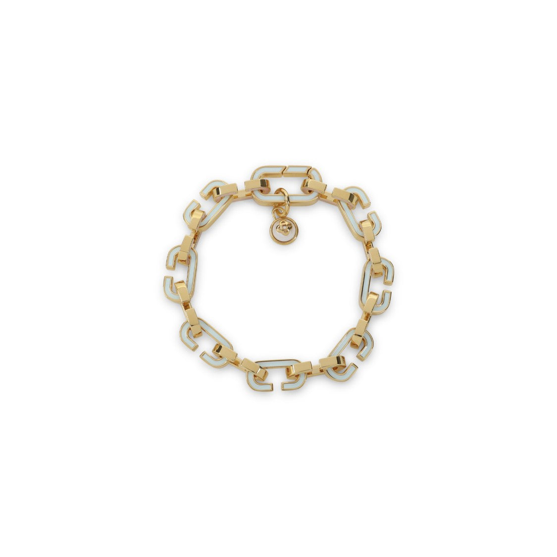 Casablanca Meticulously Crafted Brass Bracelet With Glossy Enamel Accents