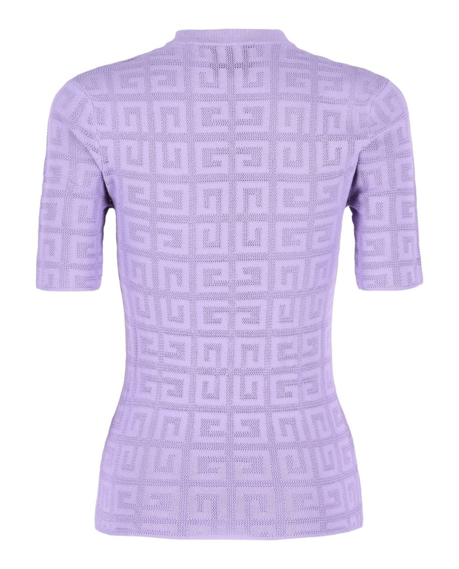 Givenchy 4G Monogram Short-Sleeve Knit Top