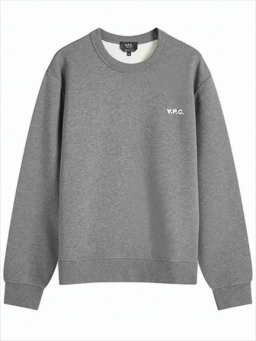 A.P.C. Minimalist Long-Sleeve Sweatshirt With Subtle Logo Detail