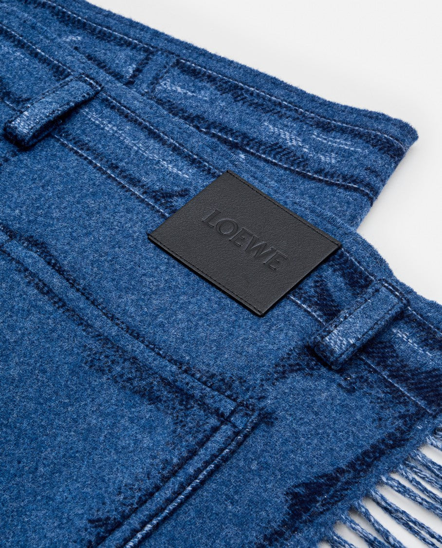 Loewe Double-Faced Wool And Cashmere Scarf