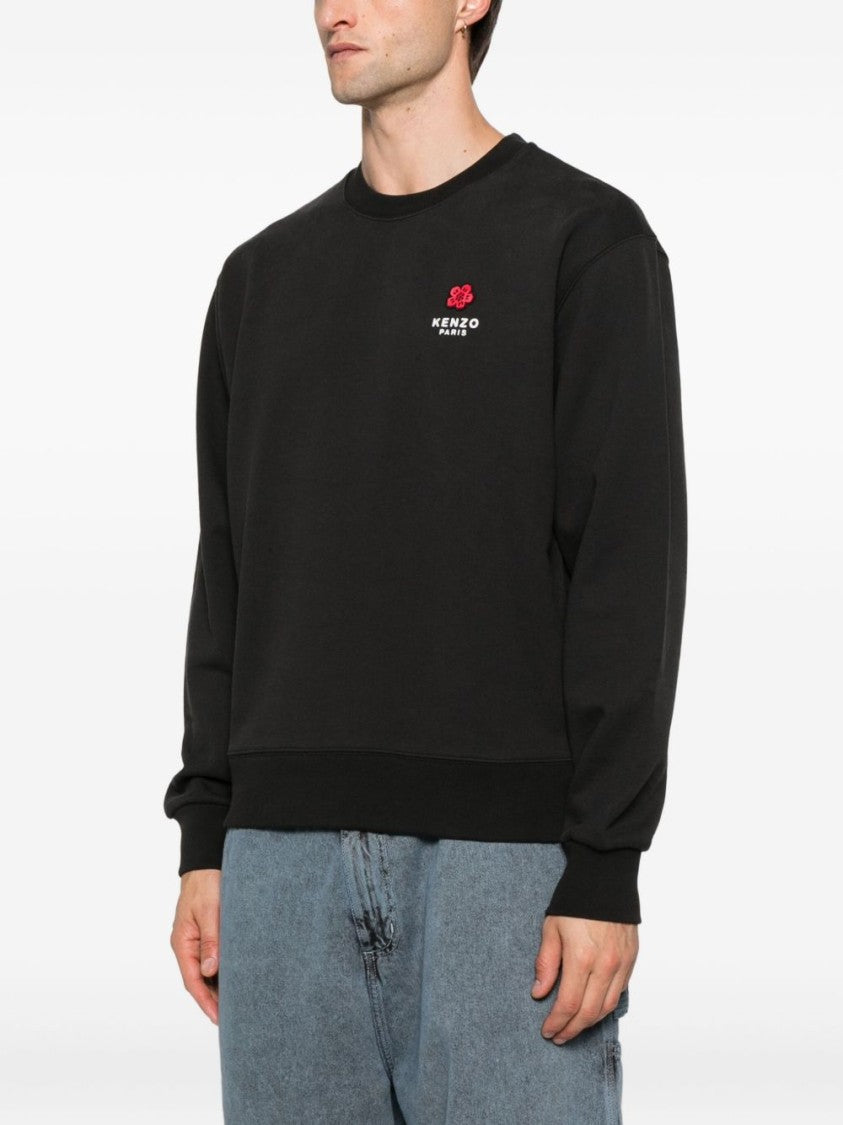 Kenzo Black Embroidered Boke Flower Sweater