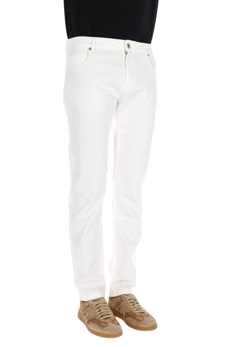 Eleventy Supersoft Cotton Bull Five-Pocket Pants