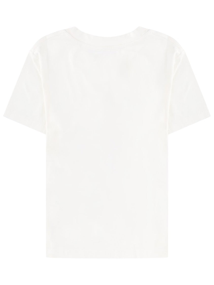 Mm6 By Maison Margiela Black Library Card Graphic Cotton T-Shirt