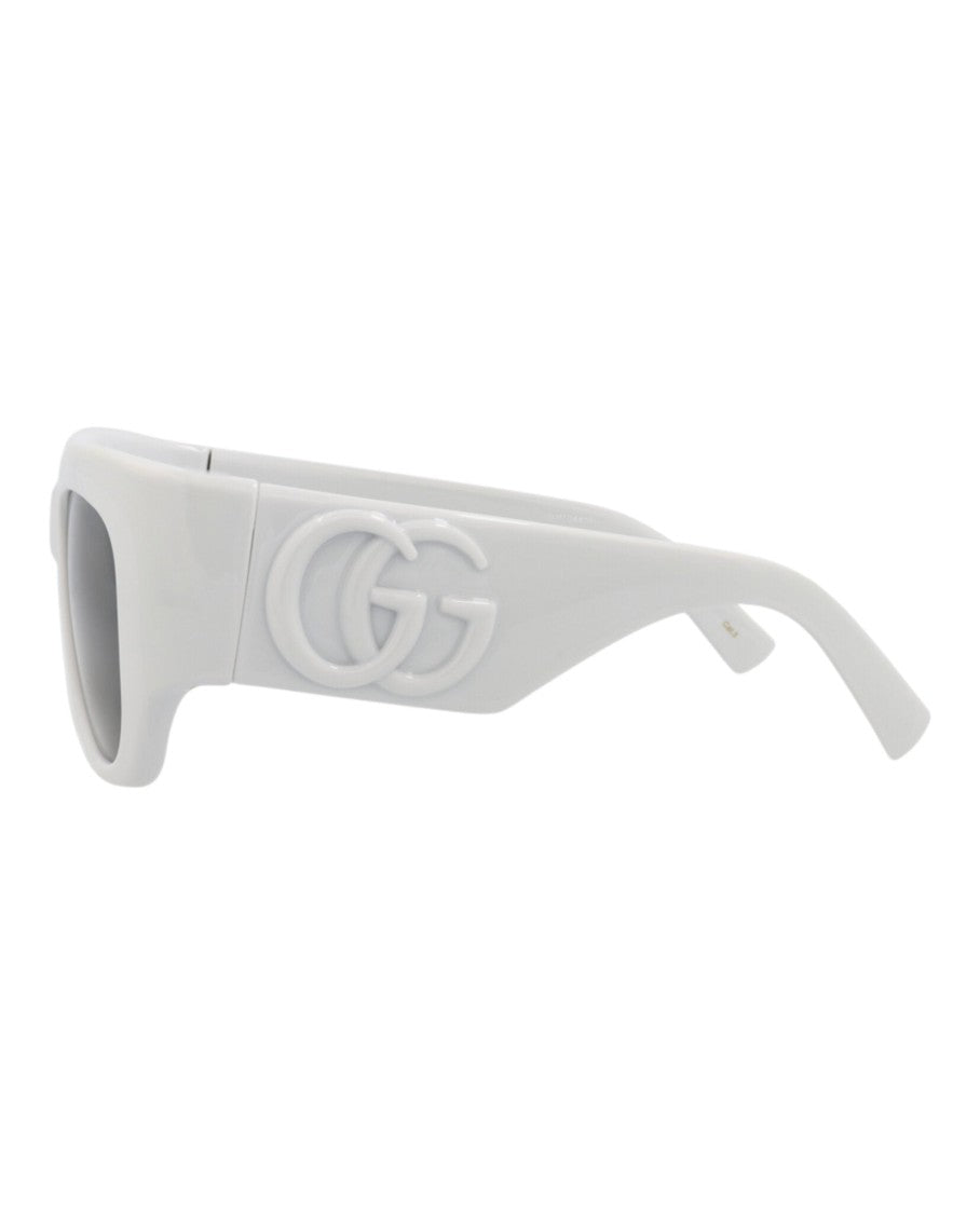 Gucci Square-Frame Injection Sunglasses With Saddle Nose Bridge