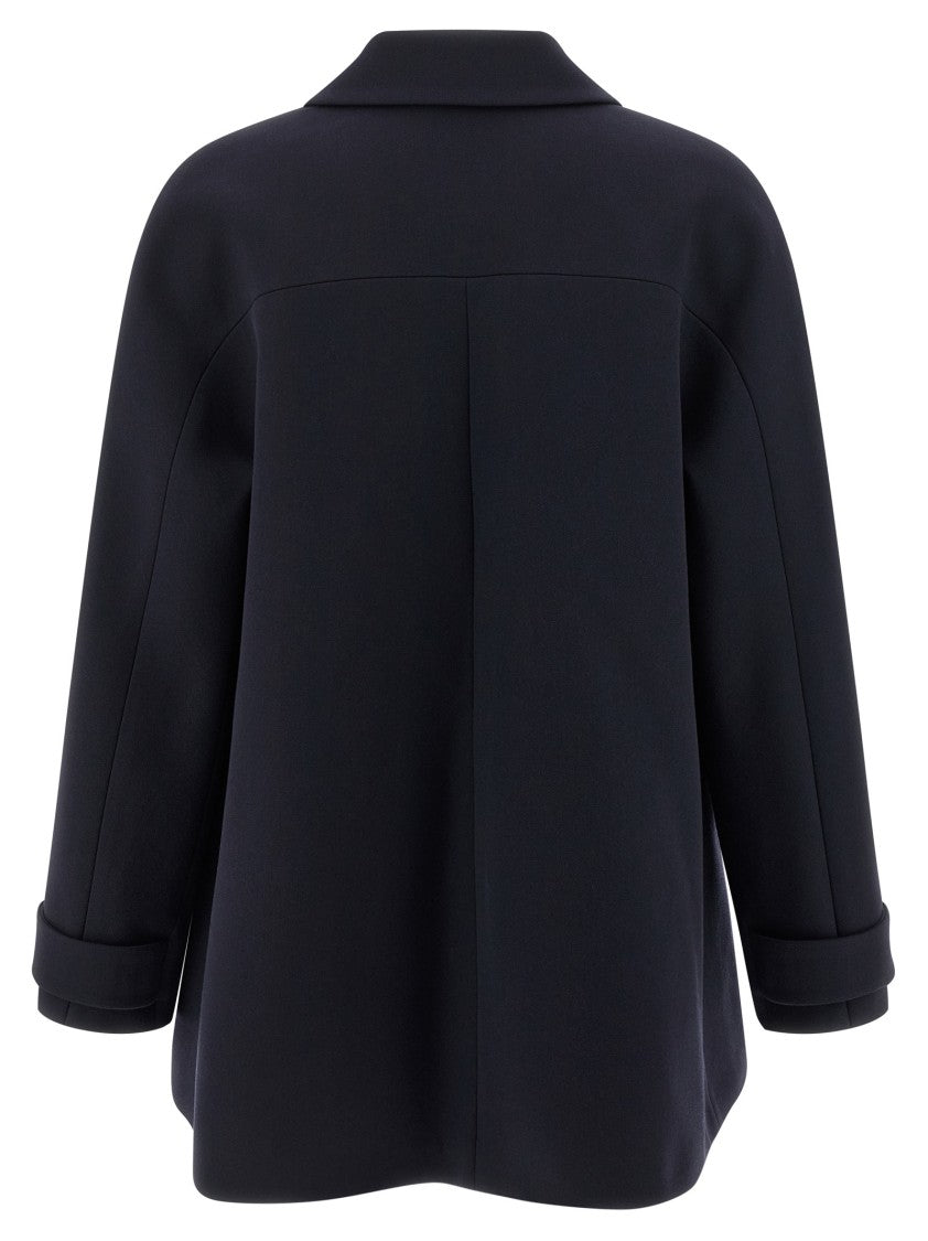 Gucci Trapeze Coat With Monogram Cupro Lining