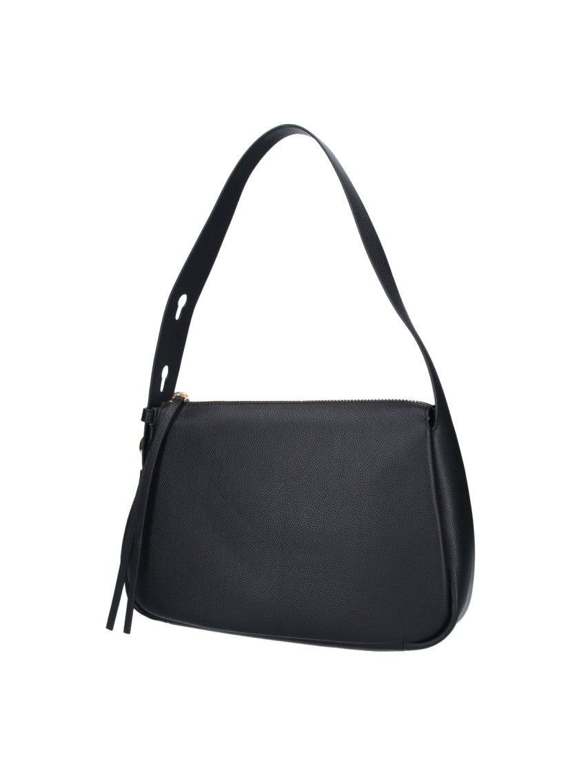Tory Burch Black Romy Leather Shoulder Bag