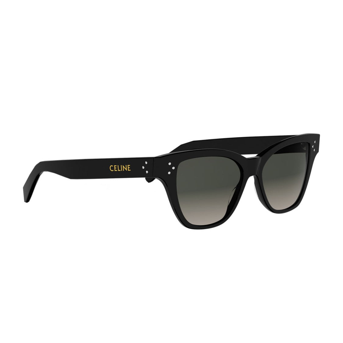Celine Black 3 Dots Recycled Acetate Cat-Eye Sunglasses