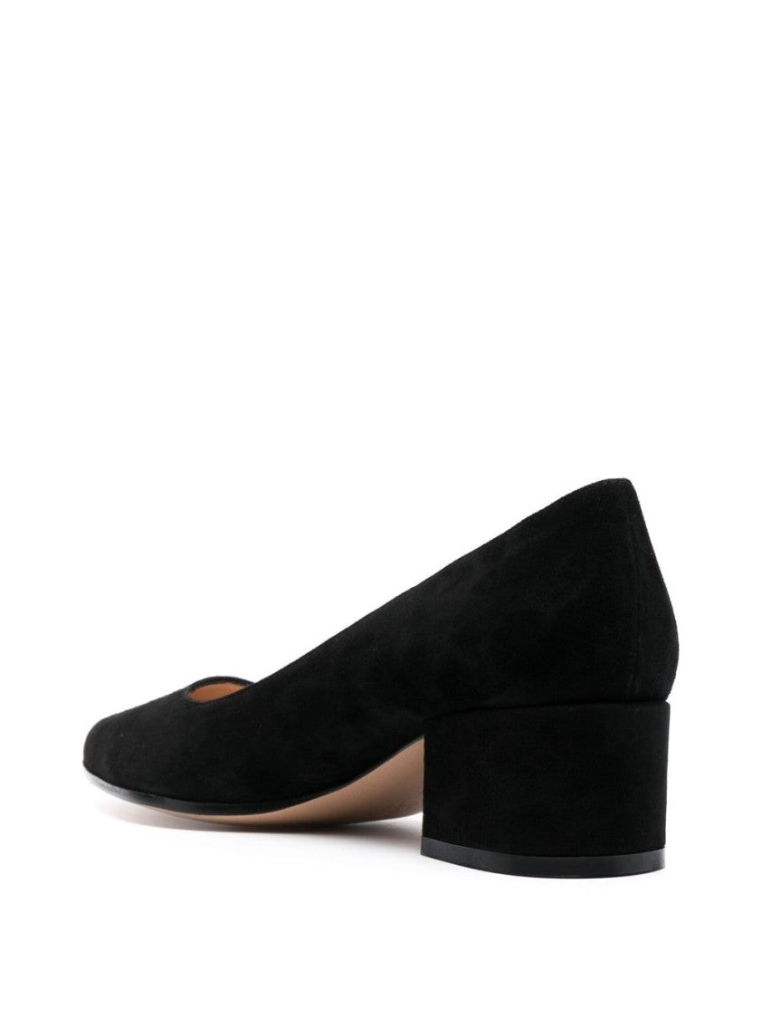 Gianvito Rossi Suede Pumps With Block Heel And Refined Silhouette