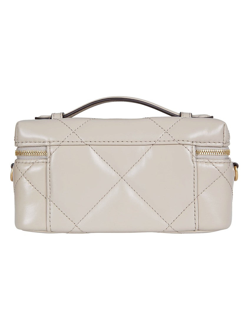 Tory Burch Quilted Vanity Wallet With Gold-Tone Hardware And Chain Strap