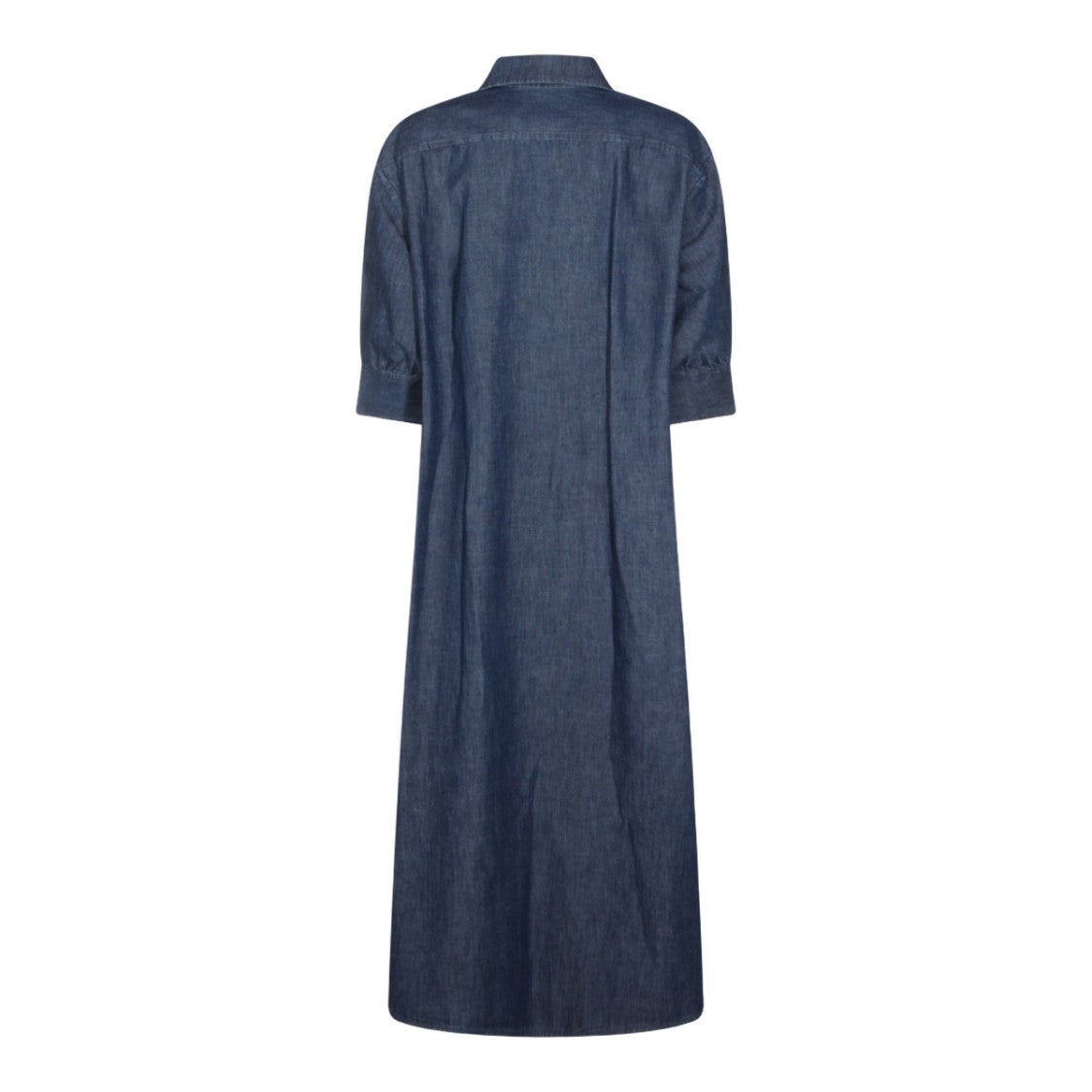Jil Sander Midi-Length Button-Down Dress With Pointed Collar