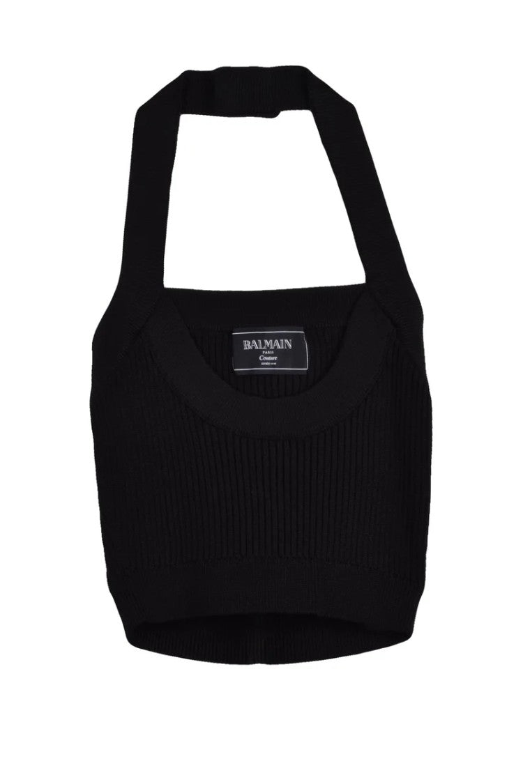 Balmain Viscose Top - Black