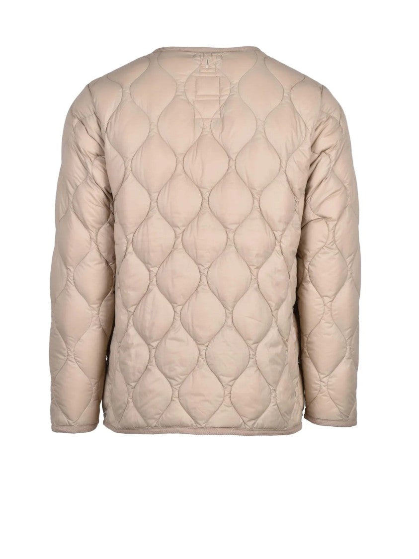 Taion Down-Filled Nylon Jacket With Snap Closure And Unique Quilted Design