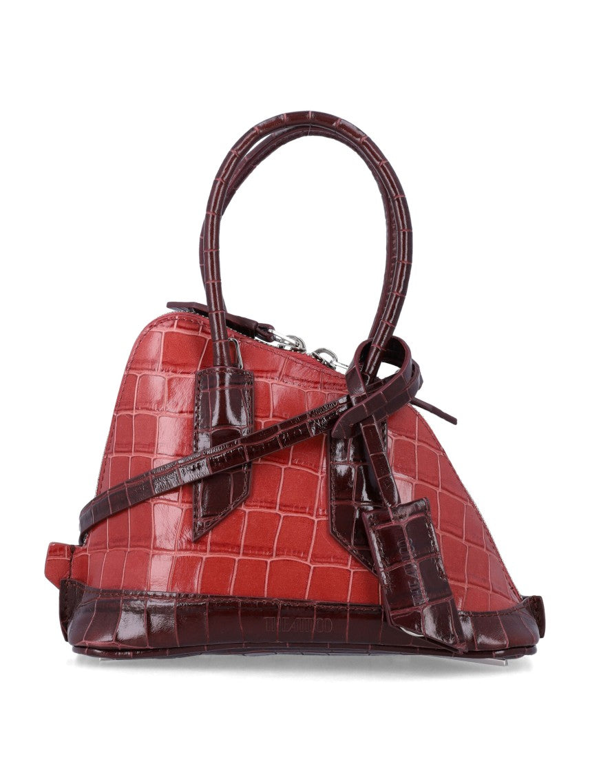 The Attico Sant Abreoeus Crocodile-Embossed Mini Handbag