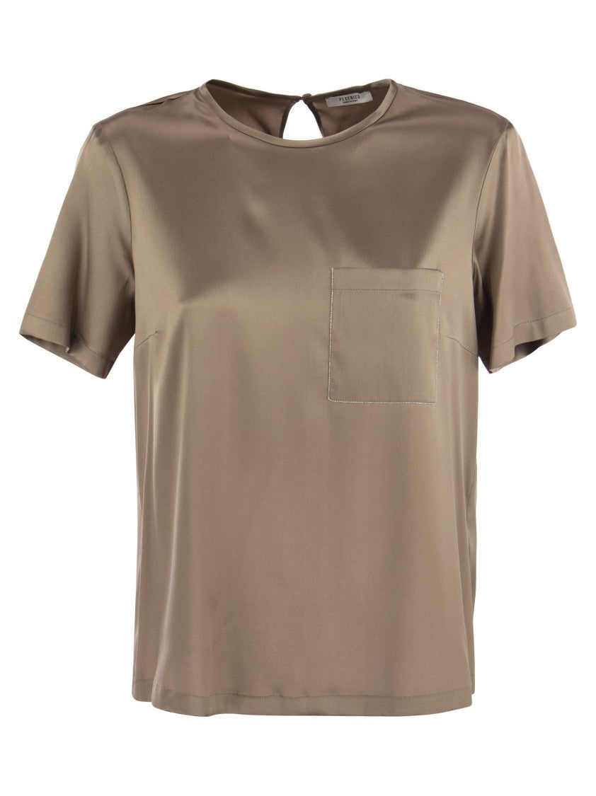 Peserico Silk Satin T-Shirt