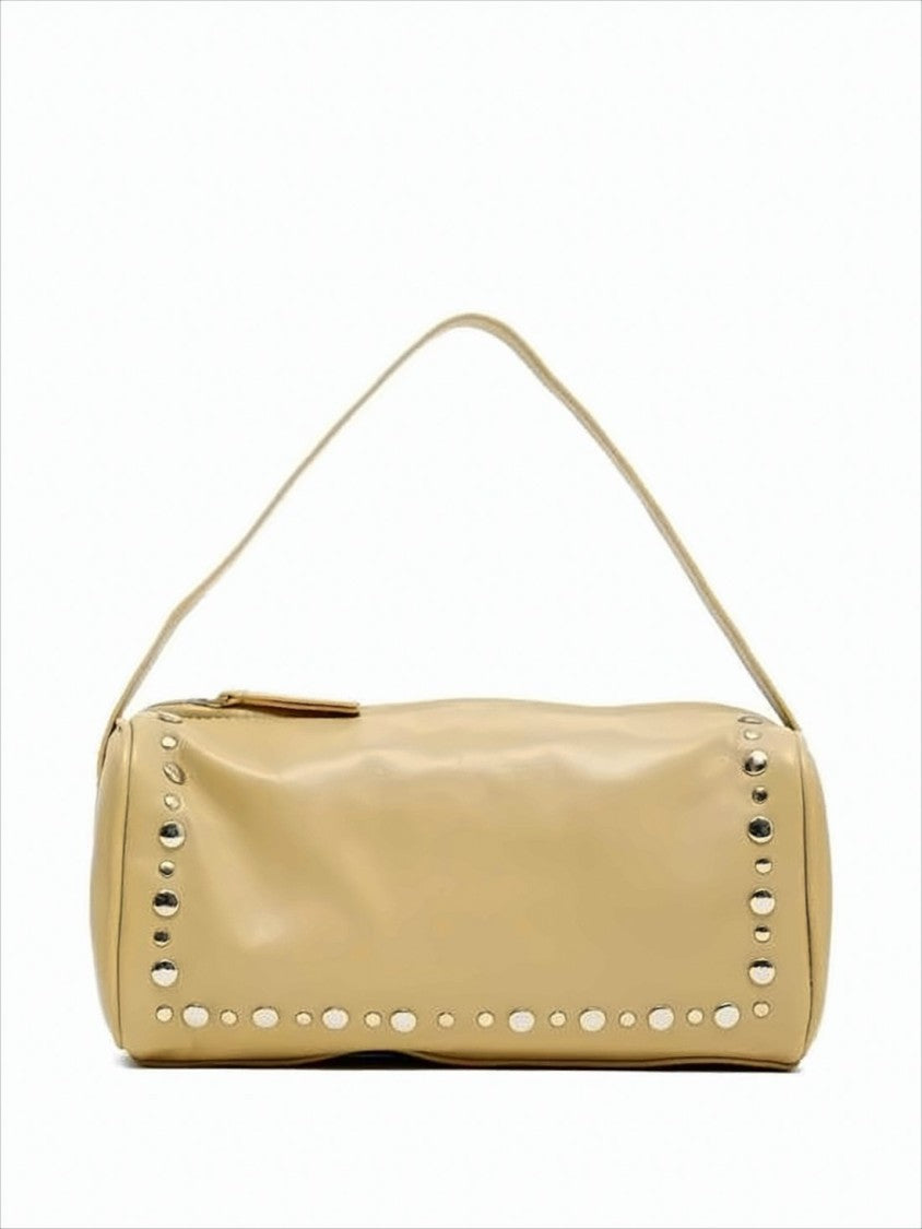 Gimaguas Cylindrical Leather Shoulder Bag