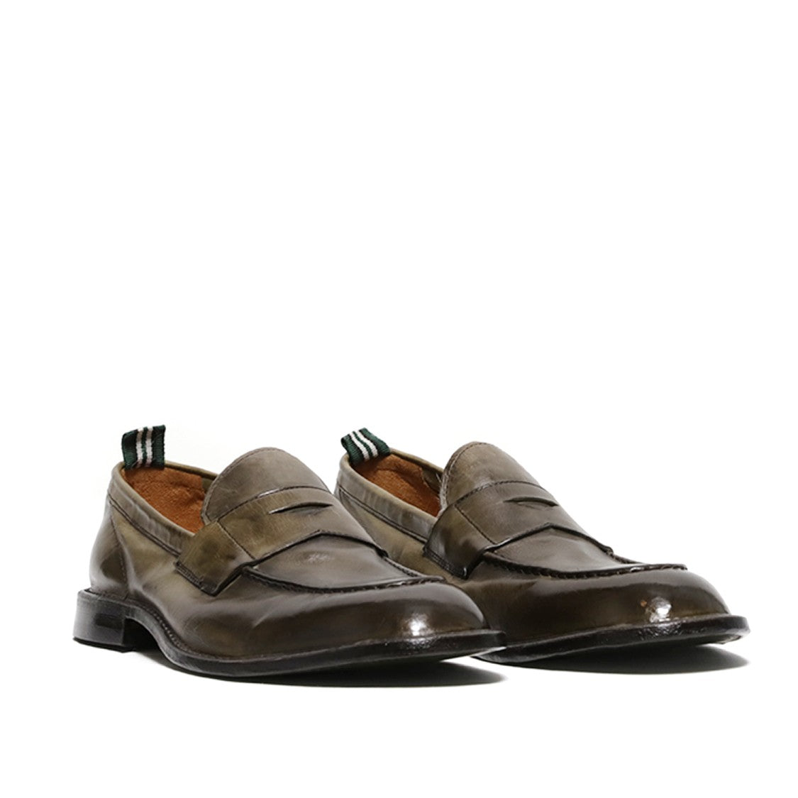 Green George Green Leather Moccasin