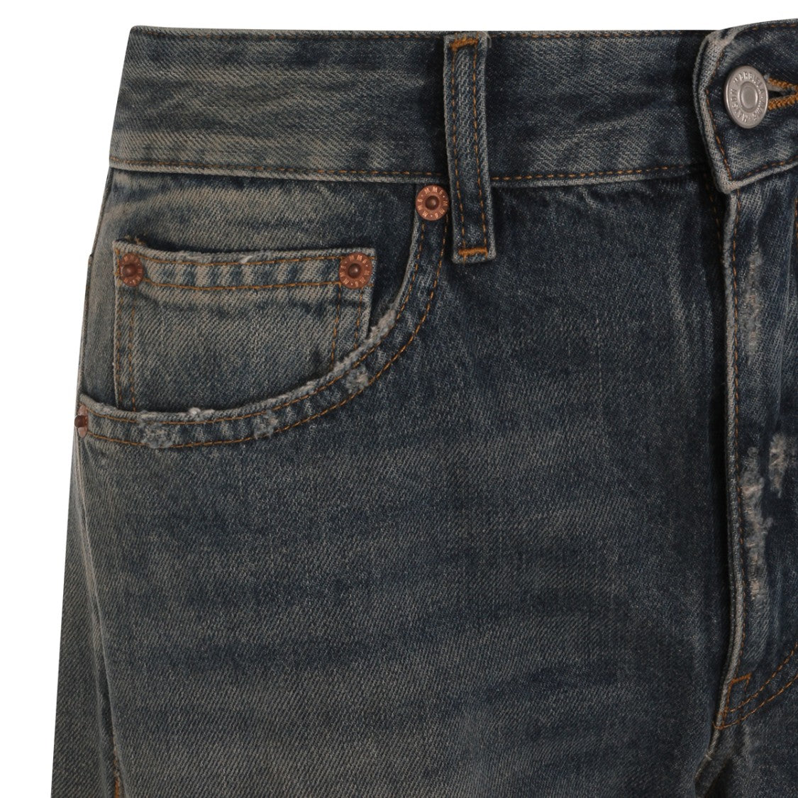 Mm6 By Maison Margiela High-Waisted Wide-Leg Jeans