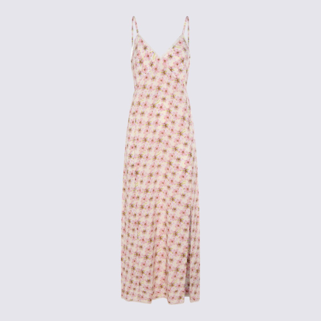Zadig & Voltaire Pink Floral Viscose Midi Dress
