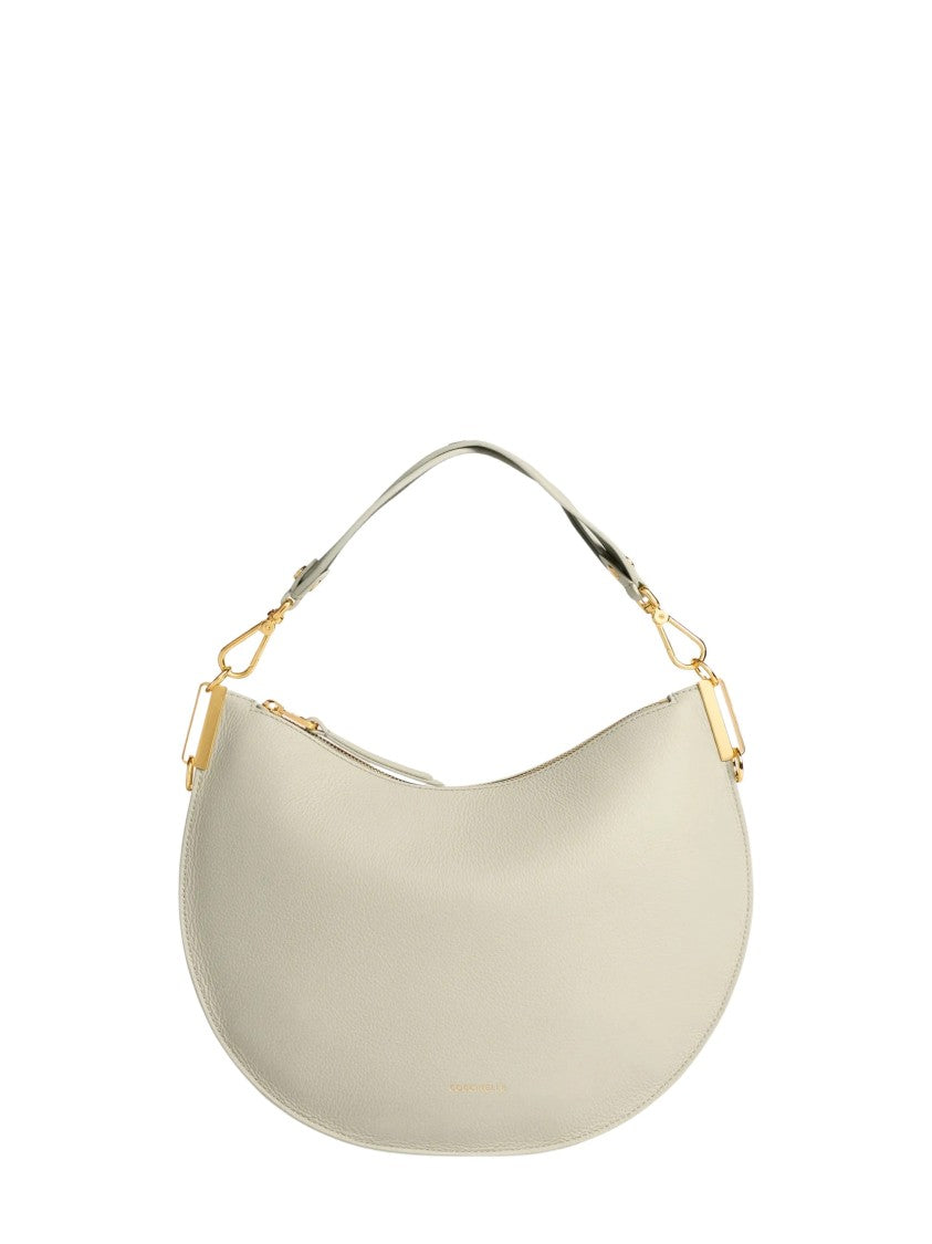 Coccinelle Crescent-Shaped Coccinelle Sunup Medium Handbag With Gold Hardware
