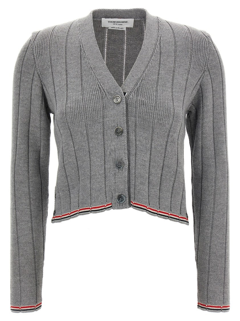 Thom Browne Rwb' Jacquard Cardigan