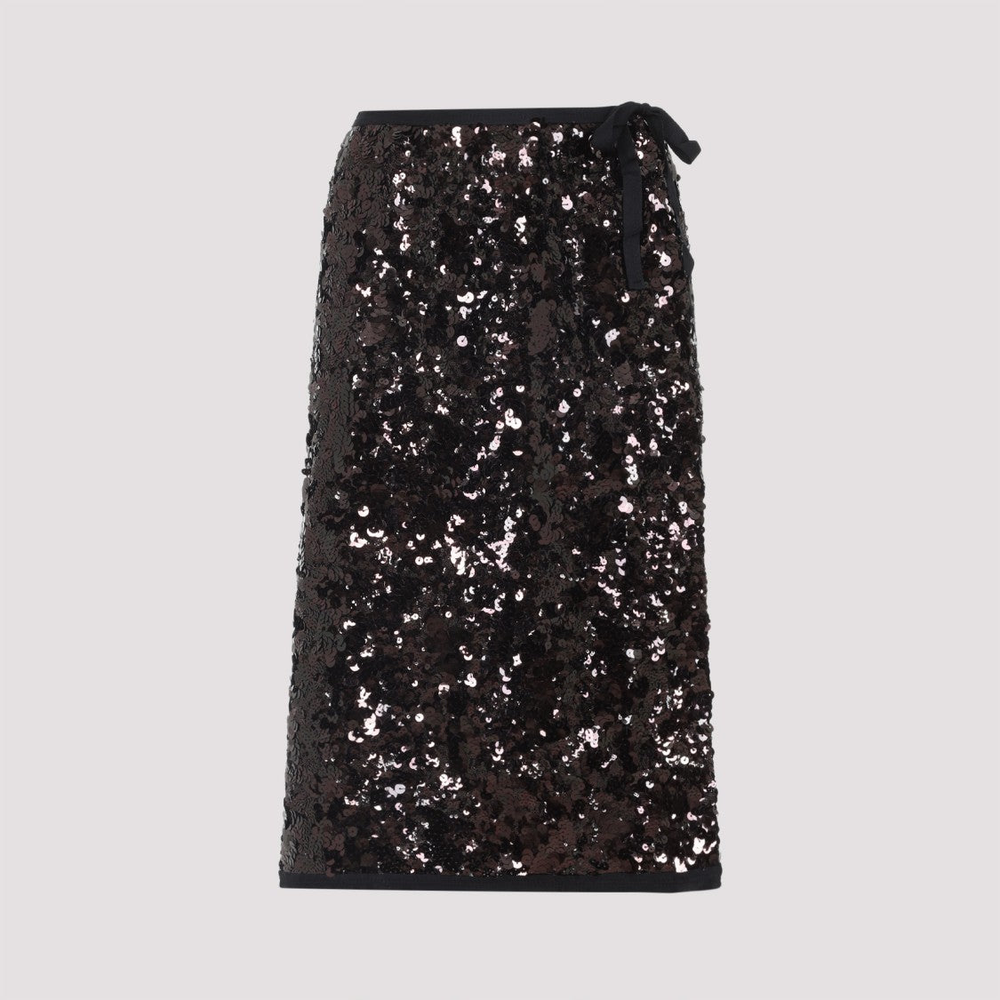 Prada Sequined Nude Neutral Skirt