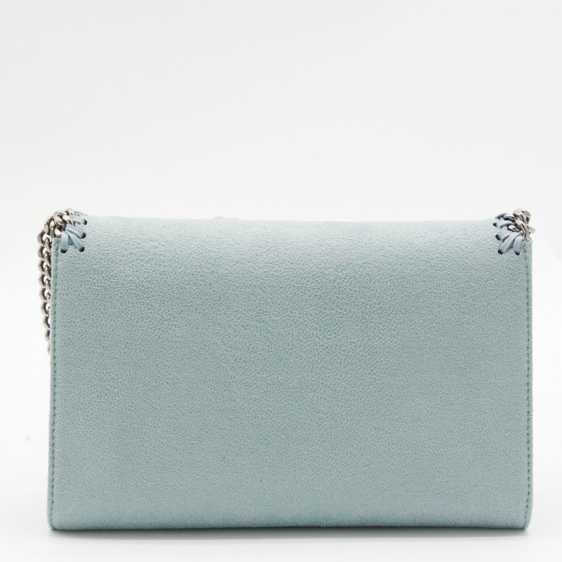 Stella Mccartney Rectangular Bag With Silver-Tone Chain Strap And Whipstitch Detail