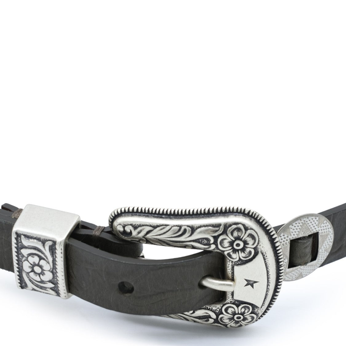 Golden Goose Brown Leather Boho Adjustable Belt