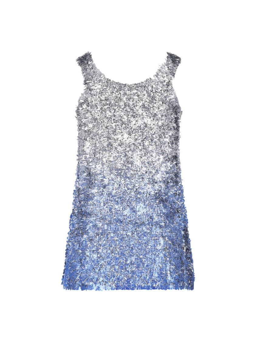 Maison Margiela Gradient Laminated Knit Top With Subtle Logo